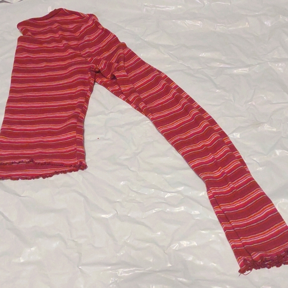 Wild fable XS Striped pink, cropped long sleeve shirt - Picture 3 of 4